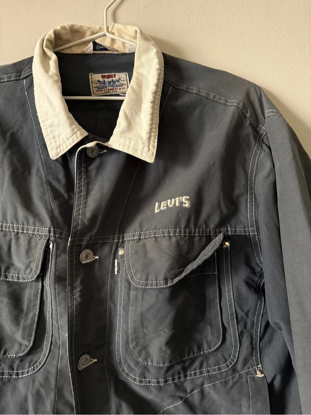 Vintage Levi’s Cotton Jacket, made in Italy, size medium